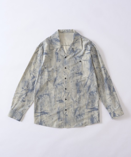ONEVOID(ワンボイド)の「Big silhouette shirt - ビッグシルエットシャツ -(シャツ/ブラウス・メンズ・グレー/カーキ・MEDIUM/LARGE)」の21枚目の写真