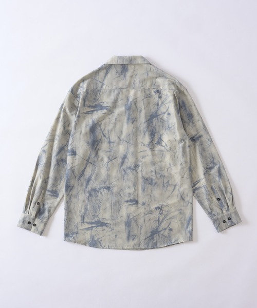 ONEVOID(ワンボイド)の「Big silhouette shirt - ビッグシルエットシャツ -(シャツ/ブラウス・メンズ・グレー/カーキ・MEDIUM/LARGE)」の22枚目の写真