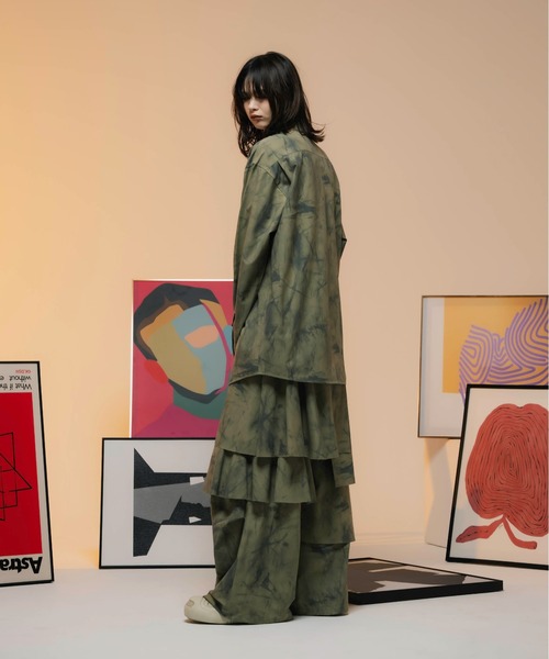 ONEVOID(ワンボイド)の「Big silhouette shirt - ビッグシルエットシャツ -(シャツ/ブラウス・メンズ・グレー/カーキ・MEDIUM/LARGE)」の20枚目の写真