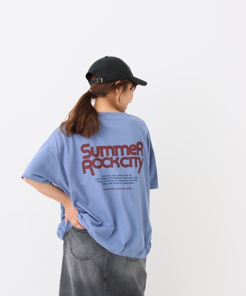 HEART MARKET(ハートマーケット)の「Summer Rock Big T(Tシャツ/カットソー・レディース・ブルー/ブラック/グレイッシュベージュ・FREE)」の6枚目の写真