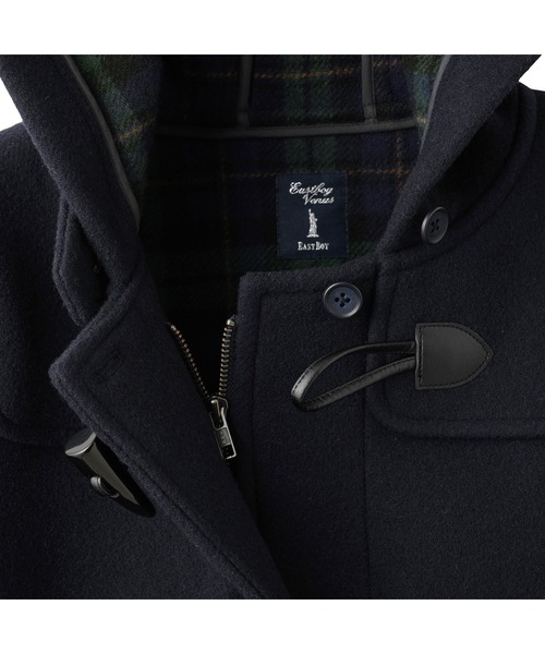 EASTBOY(イーストボーイ)の「ダッフルコート ダブルフェィス 袖裏地 ジップ付 制服 スクールコート 中学生 高校生(ダッフルコート・キッズ・ネイビー・11号/9号/13号)」の21枚目の写真