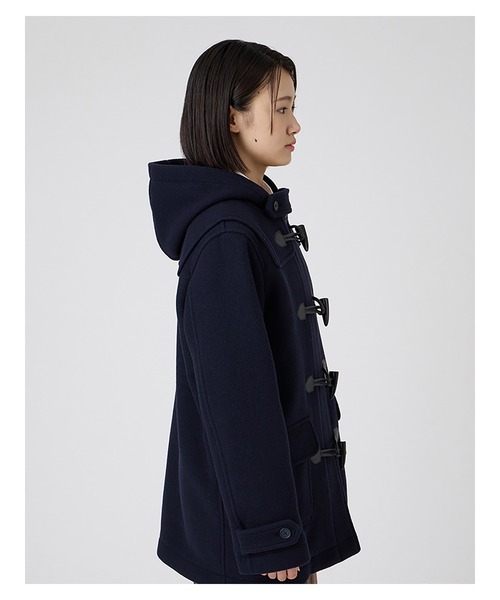 EASTBOY(イーストボーイ)の「ダッフルコート ダブルフェィス 袖裏地 ジップ付 制服 スクールコート 中学生 高校生(ダッフルコート・キッズ・ネイビー・11号/9号/13号)」の3枚目の写真