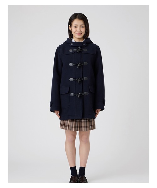 EASTBOY(イーストボーイ)の「ダッフルコート ダブルフェィス 袖裏地 ジップ付 制服 スクールコート 中学生 高校生(ダッフルコート・キッズ・ネイビー・11号/9号/13号)」の5枚目の写真