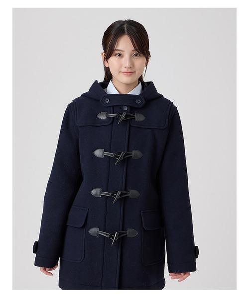 EASTBOY(イーストボーイ)の「ダッフルコート ダブルフェィス 袖裏地 ジップ付 制服 スクールコート 中学生 高校生(ダッフルコート・キッズ・ネイビー・11号/9号/13号)」の11枚目の写真