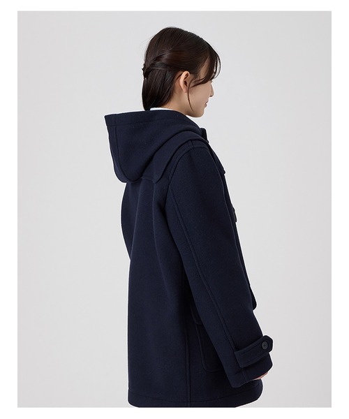 EASTBOY(イーストボーイ)の「ダッフルコート ダブルフェィス 袖裏地 ジップ付 制服 スクールコート 中学生 高校生(ダッフルコート・キッズ・ネイビー・11号/9号/13号)」の12枚目の写真