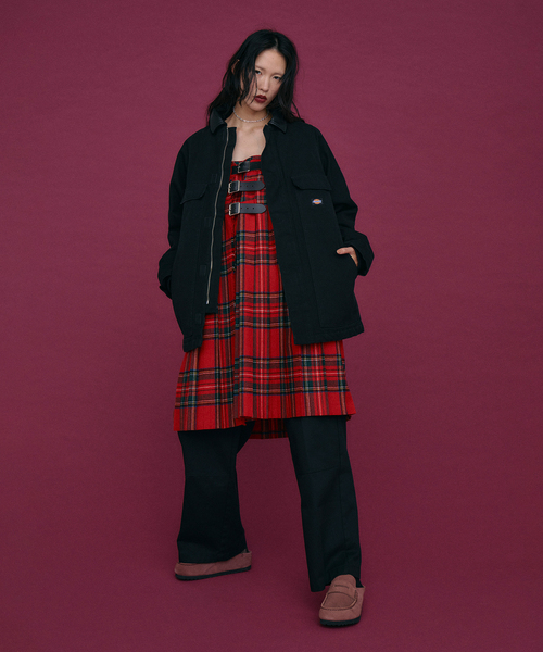 Dickies(ディッキーズ)の「DICKIES 別注 DUCK ジャケット(その他アウター・レディース・ブラック/アイボリー・SMALL/MEDIUM)」の3枚目の写真