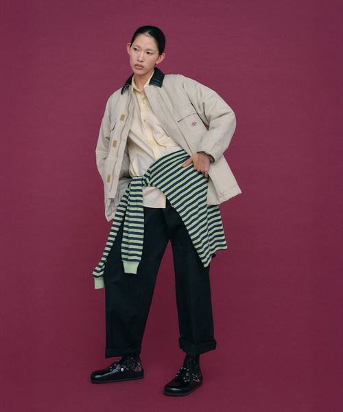 Dickies(ディッキーズ)の「DICKIES 別注 DUCK ジャケット(その他アウター・レディース・ブラック/アイボリー・SMALL/MEDIUM)」の6枚目の写真