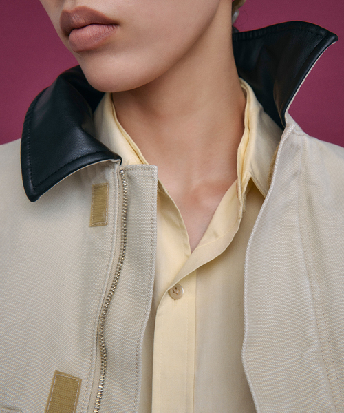 Dickies(ディッキーズ)の「DICKIES 別注 DUCK ジャケット(その他アウター・レディース・ブラック/アイボリー・SMALL/MEDIUM)」の8枚目の写真
