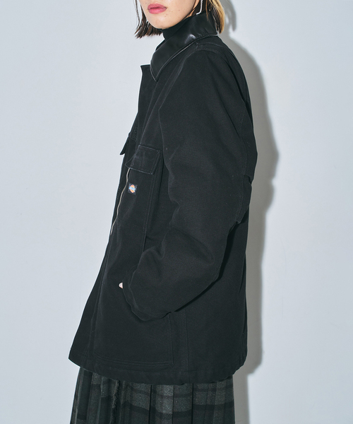 Dickies(ディッキーズ)の「DICKIES 別注 DUCK ジャケット(その他アウター・レディース・ブラック/アイボリー・SMALL/MEDIUM)」の10枚目の写真