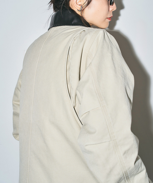 Dickies(ディッキーズ)の「DICKIES 別注 DUCK ジャケット(その他アウター・レディース・ブラック/アイボリー・SMALL/MEDIUM)」の17枚目の写真