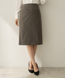 【セットアップ】ウールブレンドタイトスカート