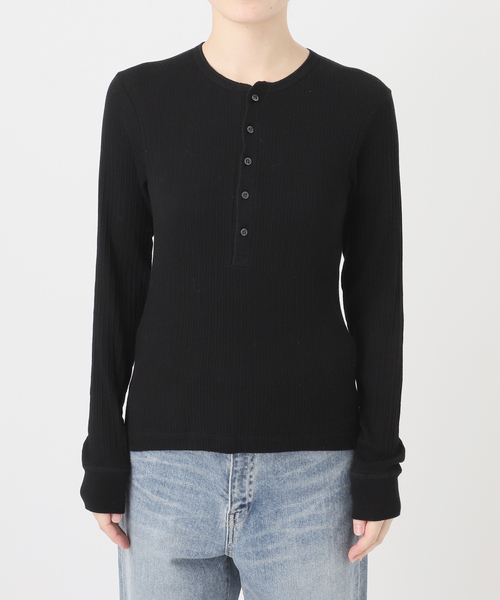 FRAMeWORK(フレームワーク)の「GICIPI/ジチピ ORIGANO ヘンリーネック(Tシャツ/カットソー・レディース・チャコールグレー/ブラック/ホワイト・FREE)」の10枚目の写真