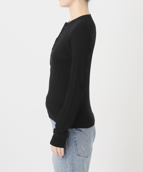 FRAMeWORK(フレームワーク)の「GICIPI/ジチピ ORIGANO ヘンリーネック(Tシャツ/カットソー・レディース・チャコールグレー/ブラック/ホワイト・FREE)」の11枚目の写真