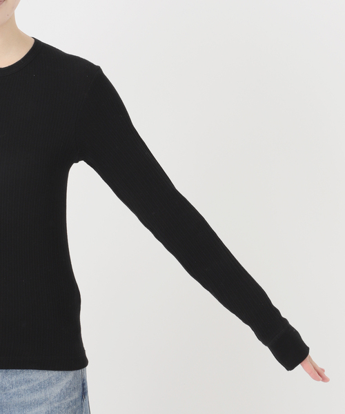 FRAMeWORK(フレームワーク)の「GICIPI/ジチピ ORIGANO ヘンリーネック(Tシャツ/カットソー・レディース・チャコールグレー/ブラック/ホワイト・FREE)」の14枚目の写真
