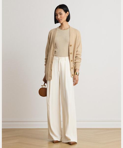 LAUREN RALPH LAUREN(ローレン ラルフ ローレン)の「ストライプド ストレッチ コットン ロングスリーブ Tシャツ(Tシャツ/カットソー・レディース・ブラウン系5・L/M/S)」の8枚目の写真