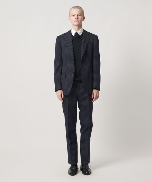 UNITED ARROWS & SONS(ユナイテッドアローズアンドサンズ)の「<UNITED ARROWS & SONS by MASATAKA HATTORI> REGULAR 1P TROUSERS/スラックス(スラックス・メンズ・ブラック/ネイビー・50/46/44/52/48)」の1枚目の写真
