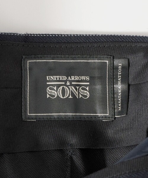 UNITED ARROWS & SONS(ユナイテッドアローズアンドサンズ)の「<UNITED ARROWS & SONS by MASATAKA HATTORI> REGULAR 1P TROUSERS/スラックス(スラックス・メンズ・ブラック/ネイビー・50/46/44/52/48)」の17枚目の写真