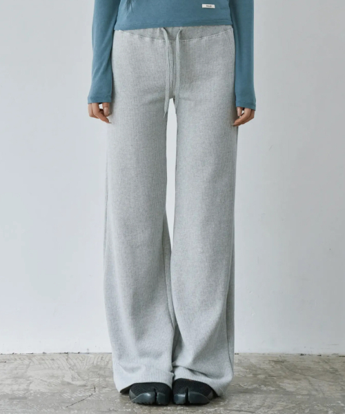 WAARFORWOMAN（ワール・フォー・ウーマン）の「WP-07 ロー 裏毛パンツ_グレー（スウェットパンツ・レディース・その他・MEDIUM/SMALL）」の8枚目の写真