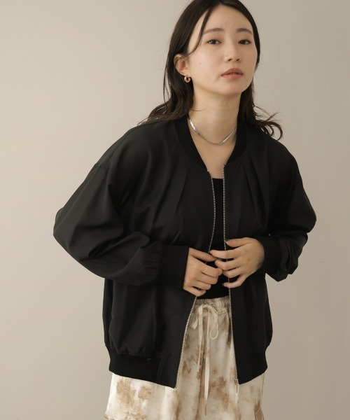 Bou Jeloud（ブージュルード）の「シアーブルゾン（Tシャツ/カットソー・レディース・カーキ/ブラック・38）」の2枚目の写真