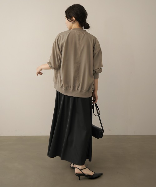 Bou Jeloud（ブージュルード）の「シアーブルゾン（Tシャツ/カットソー・レディース・カーキ/ブラック・38）」の3枚目の写真