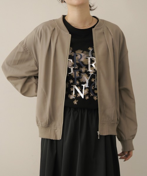 Bou Jeloud（ブージュルード）の「シアーブルゾン（Tシャツ/カットソー・レディース・カーキ/ブラック・38）」の4枚目の写真
