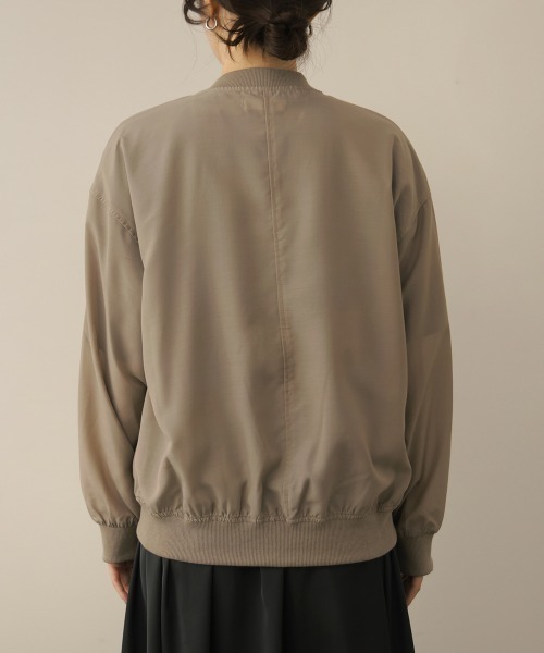 Bou Jeloud（ブージュルード）の「シアーブルゾン（Tシャツ/カットソー・レディース・カーキ/ブラック・38）」の6枚目の写真