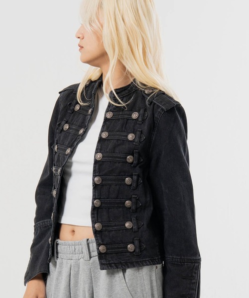 JACKROSE(ジャックローズ)の「JE-ナポレオン-JKT(その他アウター・レディース・ブラック・FREE/S)」の6枚目の写真