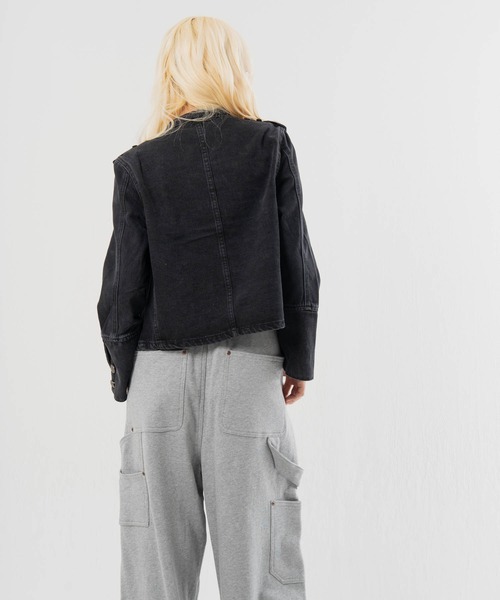 JACKROSE(ジャックローズ)の「JE-ナポレオン-JKT(その他アウター・レディース・ブラック・FREE/S)」の5枚目の写真