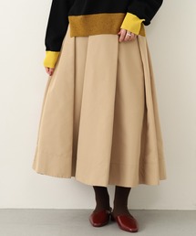 アブストラクトプリント スカート