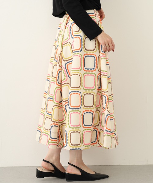 Orla Kiely(-)の「アブストラクトプリント スカート(スカート・レディース・クリーム/ベージュ・36/S/38/M)」の15枚目の写真