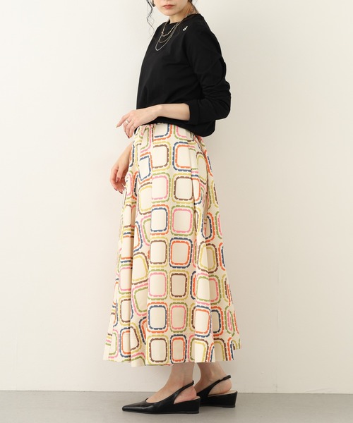 Orla Kiely(-)の「アブストラクトプリント スカート(スカート・レディース・クリーム/ベージュ・36/S/38/M)」の20枚目の写真