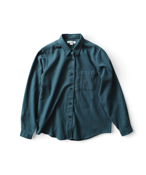 THOMASMORE(トーマスモア)の「グリーン シャーリングチェック シャツ(シャツ/ブラウス・メンズ・その他・MEDIUM/LARGE/SMALL/X-LARGE/X-SMALL)」の1枚目の写真