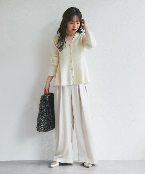La boutique BonBon(ラブティックボンボン)の「【ヴィオラドーロ】チキャンラムエコファーワンハンドルバッグ(トートバッグ・レディース・ブラウン・FREE)」の7枚目の写真