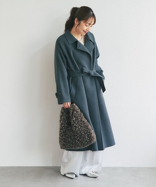 La boutique BonBon(ラブティックボンボン)の「【ヴィオラドーロ】チキャンラムエコファーワンハンドルバッグ(トートバッグ・レディース・ブラウン・FREE)」の12枚目の写真