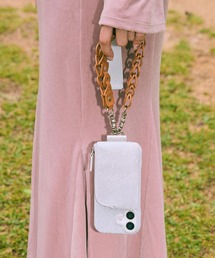 ストーンロゴキルティングカードiPhoneケース（スマホケース/カバー