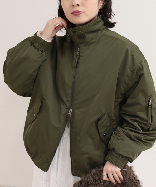 fredy emue(フレディエミュ)の「2WAYカラーボリュームMA-1(ブルゾン・レディース・ブラック/カーキ・38)」の18枚目の写真