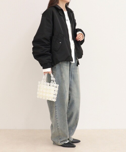 fredy emue(フレディエミュ)の「2WAYカラーボリュームMA-1(ブルゾン・レディース・ブラック/カーキ・38)」の20枚目の写真