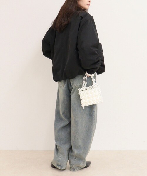 fredy emue(フレディエミュ)の「2WAYカラーボリュームMA-1(ブルゾン・レディース・ブラック/カーキ・38)」の21枚目の写真