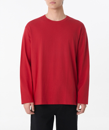 ベーシック長袖Tシャツ[レッド]
