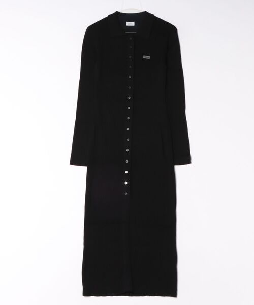 RVCA(ルーカ)の「RVCA ウィメンズ SLIM DRESS ワンピース 【2026年秋冬モデル】(ワンピース・レディース・ブラック/ブラウン・SMALL)」の1枚目の写真