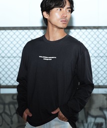 JIGGYS SHOP（ジギーズショップ）の「コットン ロゴプリント 長袖Tシャツ ロンT カットソー（Tシャツ/カットソー）」
