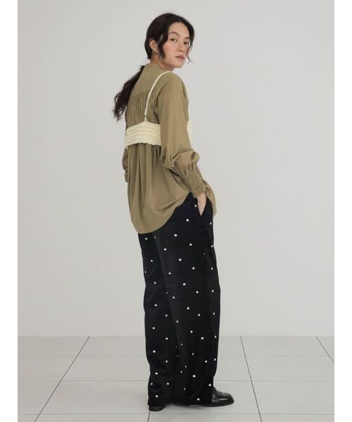 FIKA.(フィーカ)の「Cotton gather blouse(シャツ/ブラウス・レディース・ブラウン/ホワイト・FREE)」の16枚目の写真
