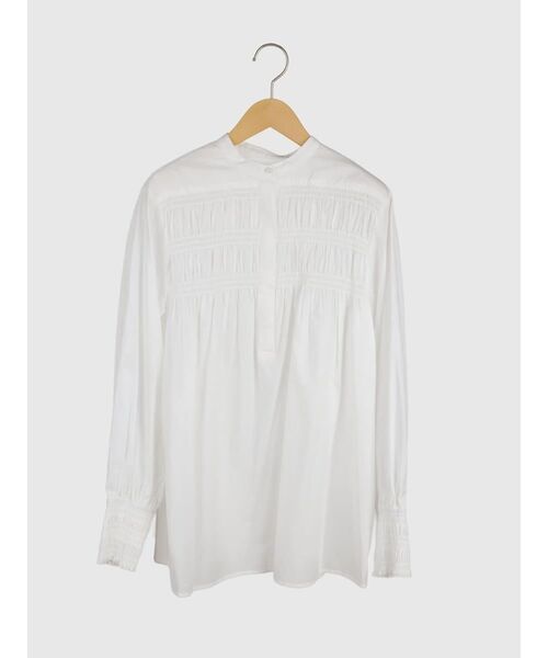 FIKA.(フィーカ)の「Cotton gather blouse(シャツ/ブラウス・レディース・ブラウン/ホワイト・FREE)」の11枚目の写真