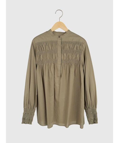 FIKA.(フィーカ)の「Cotton gather blouse(シャツ/ブラウス・レディース・ブラウン/ホワイト・FREE)」の12枚目の写真
