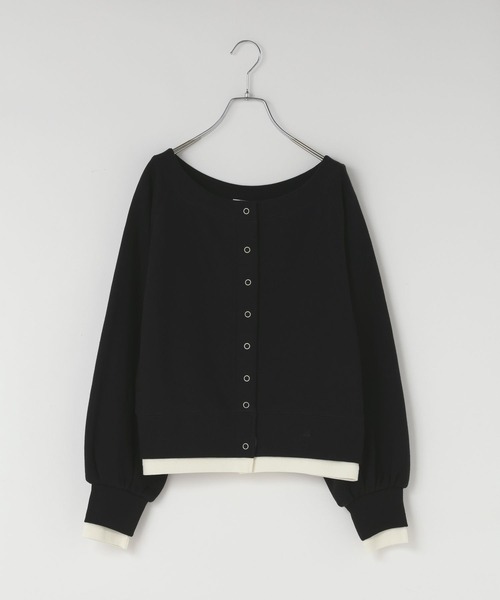 LOWRYS FARM(ローリーズファーム)の「ウラケオフショルレイヤードLS 1074061(Tシャツ/カットソー・レディース・レッド/グレー/ブラック/アイボリー・FREE)」の3枚目の写真
