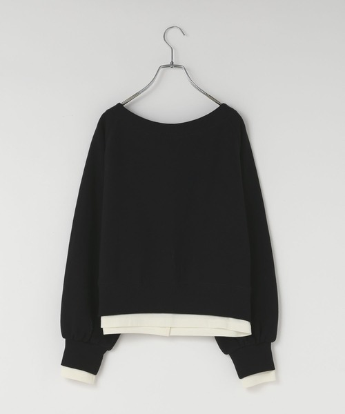 LOWRYS FARM(ローリーズファーム)の「ウラケオフショルレイヤードLS 1074061(Tシャツ/カットソー・レディース・レッド/グレー/ブラック/アイボリー・FREE)」の19枚目の写真