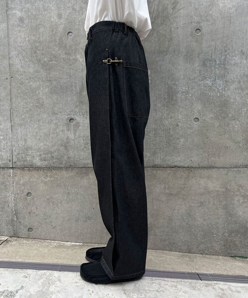 CIAOPANIC（チャオパニック）の「ユーティリティーファイヤーマンデニムパンツ（デニムパンツ・メンズ・ブラック/インディゴブルー・LARGE/MEDIUM）」の3枚目の写真