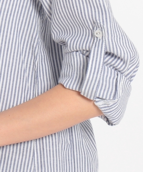 HusHusH（ハッシュアッシュ）の「チュニックシャツワンピース（シャツワンピース・レディース・ブルー系1/ブルー/ブルー系2・03/02）」の9枚目の写真