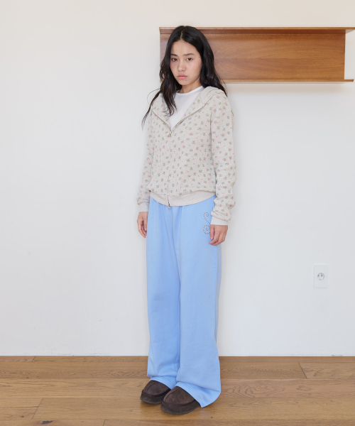 HOMEBODY THINGS（ホームバディ ティングズ）の「スパイラル ヘビーコットンスウェットパンツ（スカイブルー）（その他パンツ・レディース・その他・FREE）」の2枚目の写真