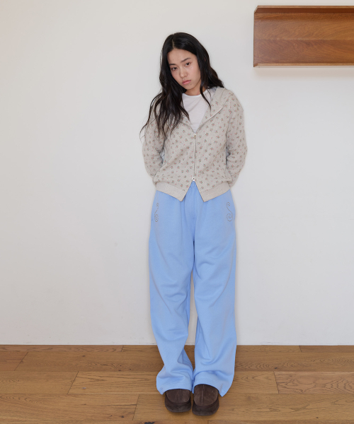 HOMEBODY THINGS（ホームバディ ティングズ）の「スパイラル ヘビーコットンスウェットパンツ（スカイブルー）（その他パンツ・レディース・その他・FREE）」の3枚目の写真